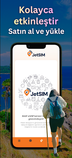 eSIM Seyahat İnterneti: JetSIM ekran görüntüsü