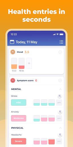Symptom, Mood & Period Tracker ekran görüntüsü