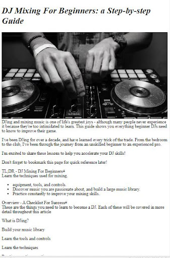 How to Play DJ ekran görüntüsü