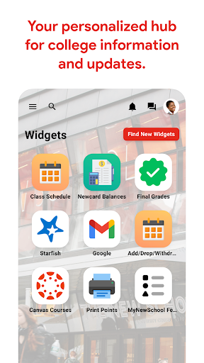 The New School Mobile ekran görüntüsü