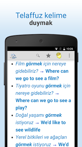 Sözlük ekran görüntüsü
