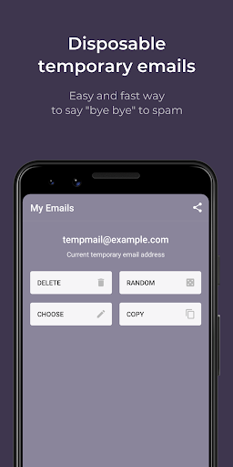 Temp Mail by temp-mail.io ekran görüntüsü