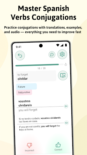 Spanish Verbs Conjugation ekran görüntüsü