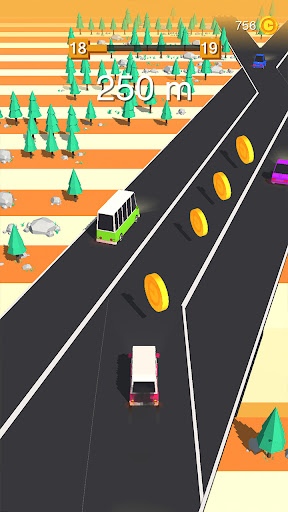 Traffic Car Run 2D : Car games ekran görüntüsü