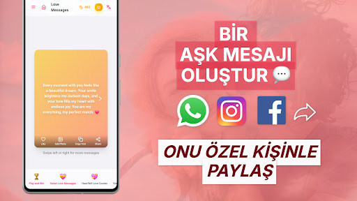 Aşk Mesajları ve Alıntılar ekran görüntüsü