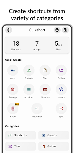 Quikshort: Shortcut Creator ekran görüntüsü