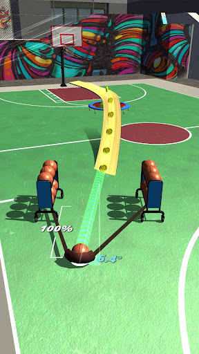Slingshot Basketball! ekran görüntüsü