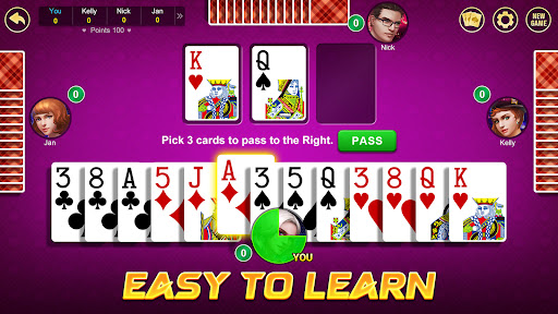 Hearts: Classic Card Game ekran görüntüsü