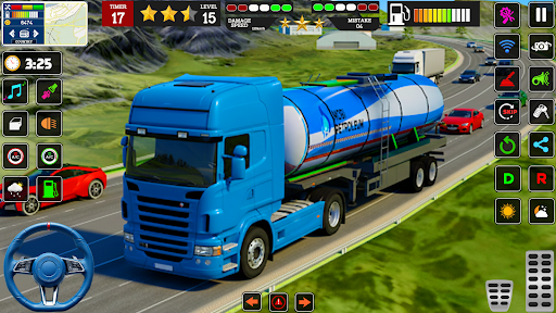 US truck transport Game 3d ekran görüntüsü