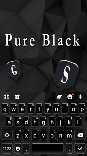 Pure Black Tema ekran görüntüsü