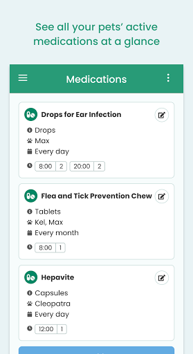 Notepet: Pet care & medication ekran görüntüsü