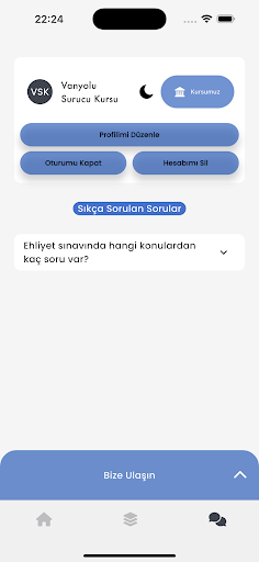 Vanyolu Sürücü Kursu ekran görüntüsü