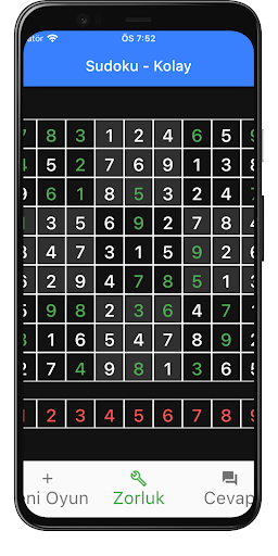 Türkçe Sudoku ekran görüntüsü