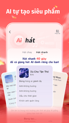 SingWow - Hát AI & hát karaoke ekran görüntüsü