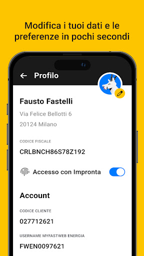 MyFastweb Energia ekran görüntüsü
