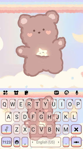 Kawaii Teddy Tema ekran görüntüsü