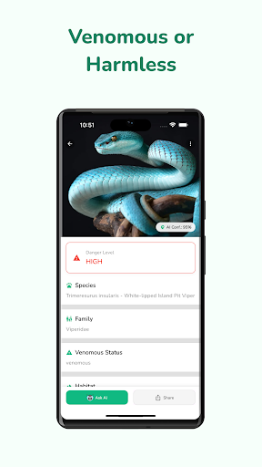Snake Identifier: AI Scanner ekran görüntüsü