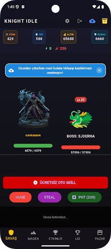 Knight Idle Online ekran görüntüsü