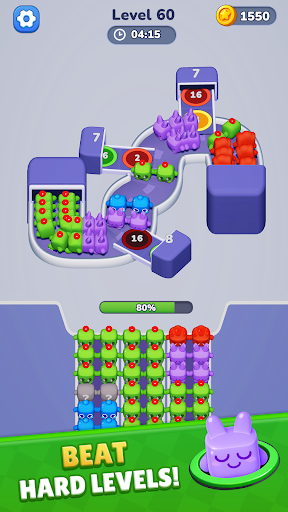 Block Flow: Color Hole Jam ekran görüntüsü