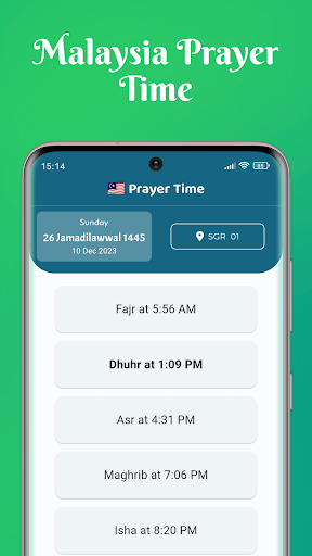 Malaysia Prayer Time ekran görüntüsü