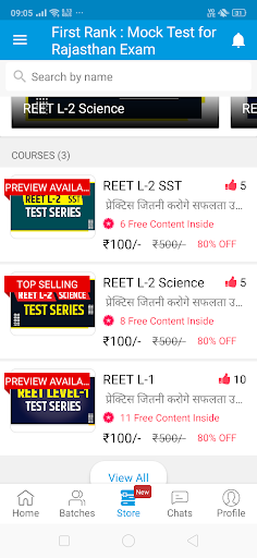 One Rank : Rajasthan Exam ekran görüntüsü