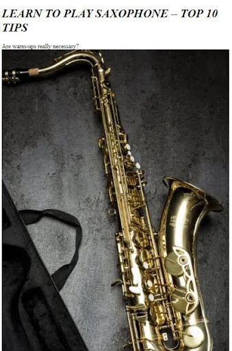 How to Play Saxophone ekran görüntüsü