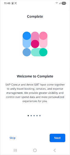 SAP Concur & Amex GBT Complete ekran görüntüsü