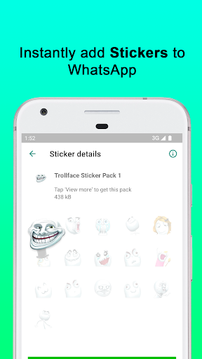 Troll Face Stickers - 3D ekran görüntüsü