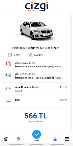 Cizgi Rent a Car - Araç Kirala ekran görüntüsü