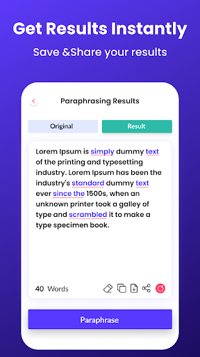 Ai Paraphrase Tool ekran görüntüsü