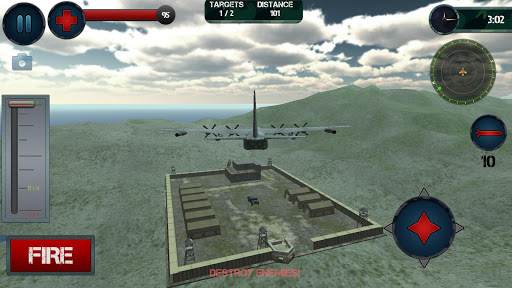 Airplane Gunship Simulator 3D ekran görüntüsü