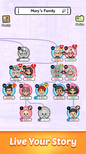 Family Go! - Lifetime Sim game ekran görüntüsü