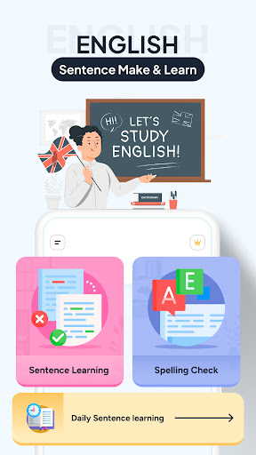 English Sentence Make & Learn ekran görüntüsü