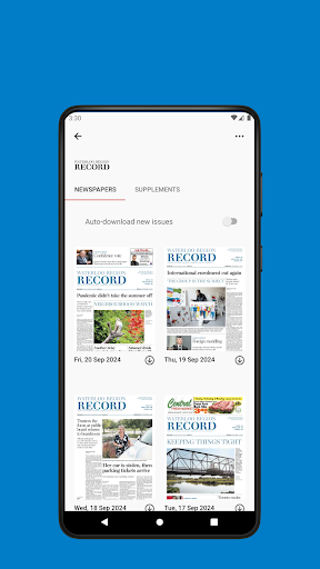 Waterloo Region Record epaper ekran görüntüsü