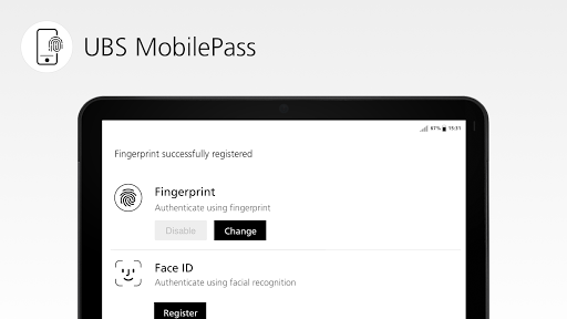 UBS MobilePass ekran görüntüsü