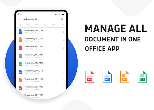 Document Reader PDF Word XLSX ekran görüntüsü