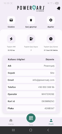 Powerşarj Site ekran görüntüsü