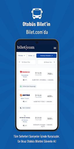 Bilet.com: Uçak Otobüs Feribot ekran görüntüsü
