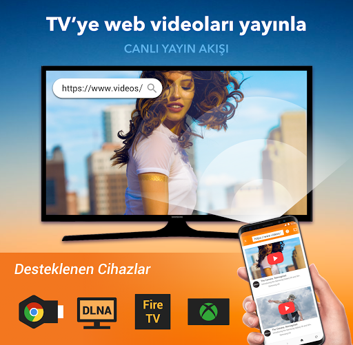 Şuraya yayınla TV: Chromecast ekran görüntüsü