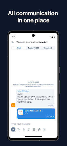 TaxDome Client Portal ekran görüntüsü