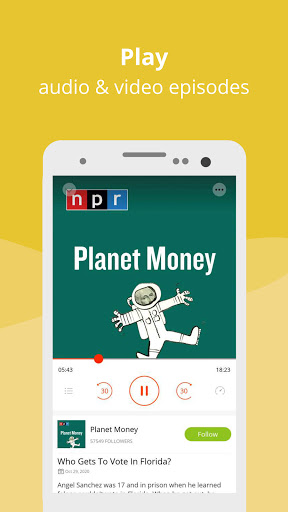 Podcast Player App - Podbean ekran görüntüsü