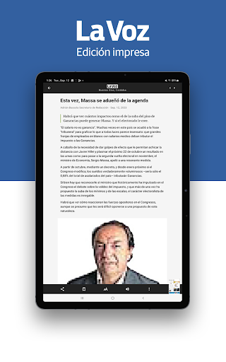 La Voz - Edición Impresa ekran görüntüsü