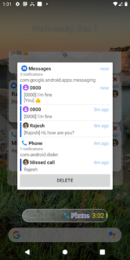 Notification Widget ekran görüntüsü