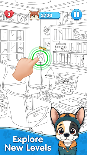 Spot the Dog: Hidden Objects! ekran görüntüsü