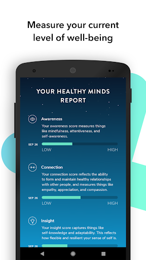 Healthy Minds Program ekran görüntüsü