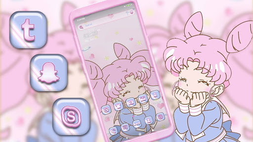 Kawaii Cute Girl Theme ekran görüntüsü