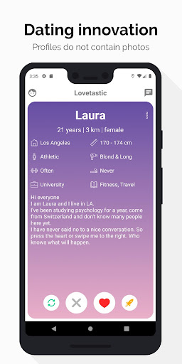 Lovetastic: Pictureless Dating ekran görüntüsü