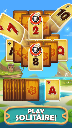 Tiki Solitaire TriPeaks ekran görüntüsü