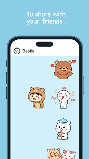 Oh My Bear Cute Stickers ekran görüntüsü