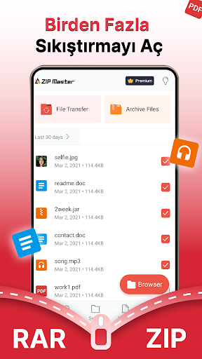 AZIP Lite & RAR ZIP Extractor ekran görüntüsü